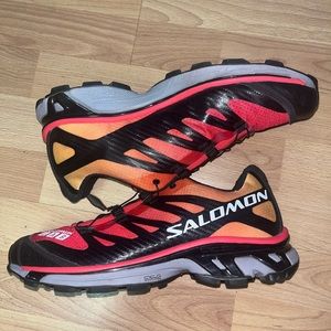 Salomon XTS Lab 4 Red and Orange sneakers. Men’s size 9. Women’s size 10.